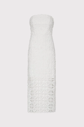 Classic Comfort Statement-Print Kait Tile Lace Dress