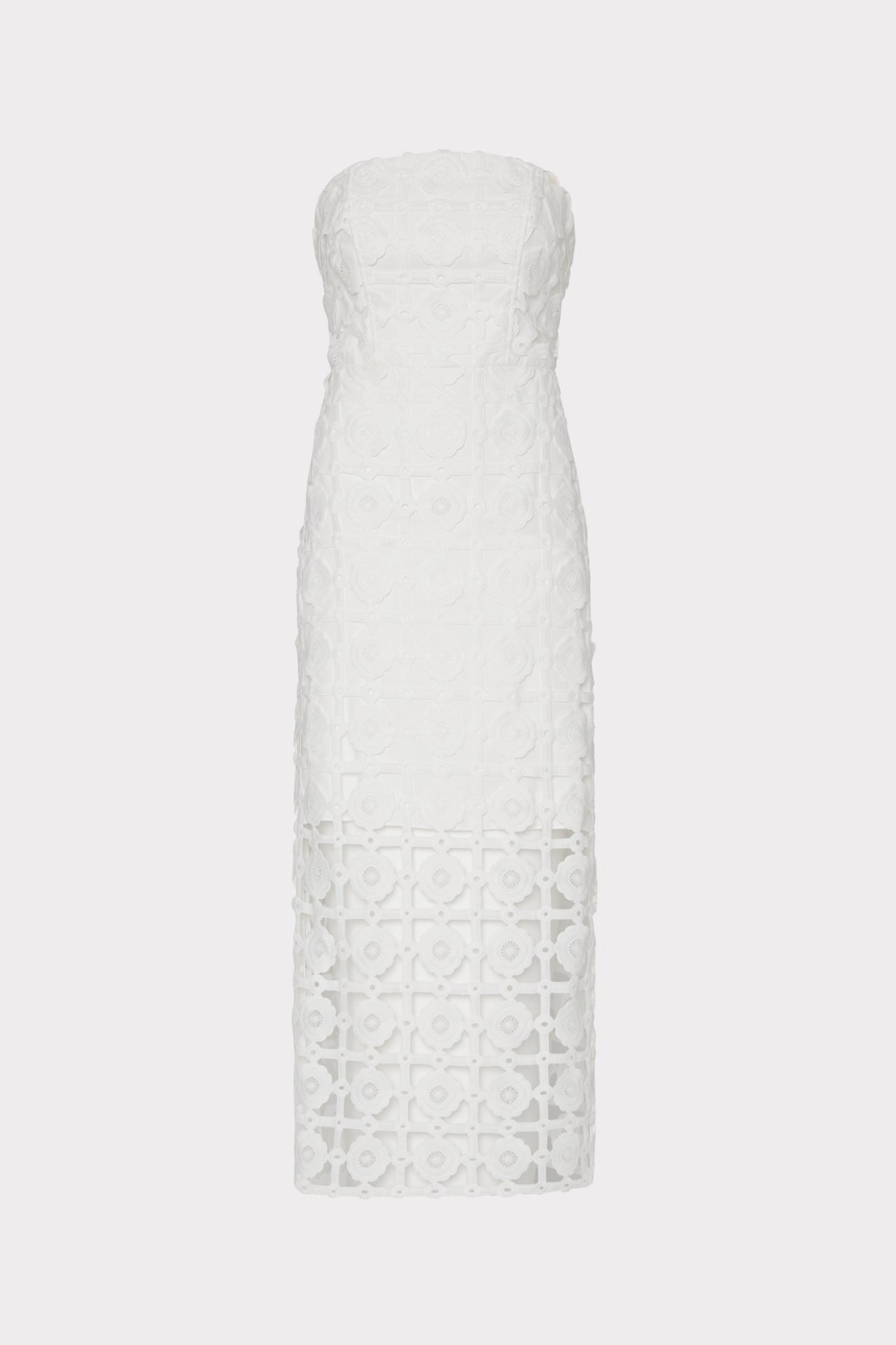 Classic Comfort Statement-Print Kait Tile Lace Dress
