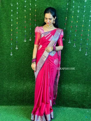 Kanchi semi silk saree. Prebook 🥳