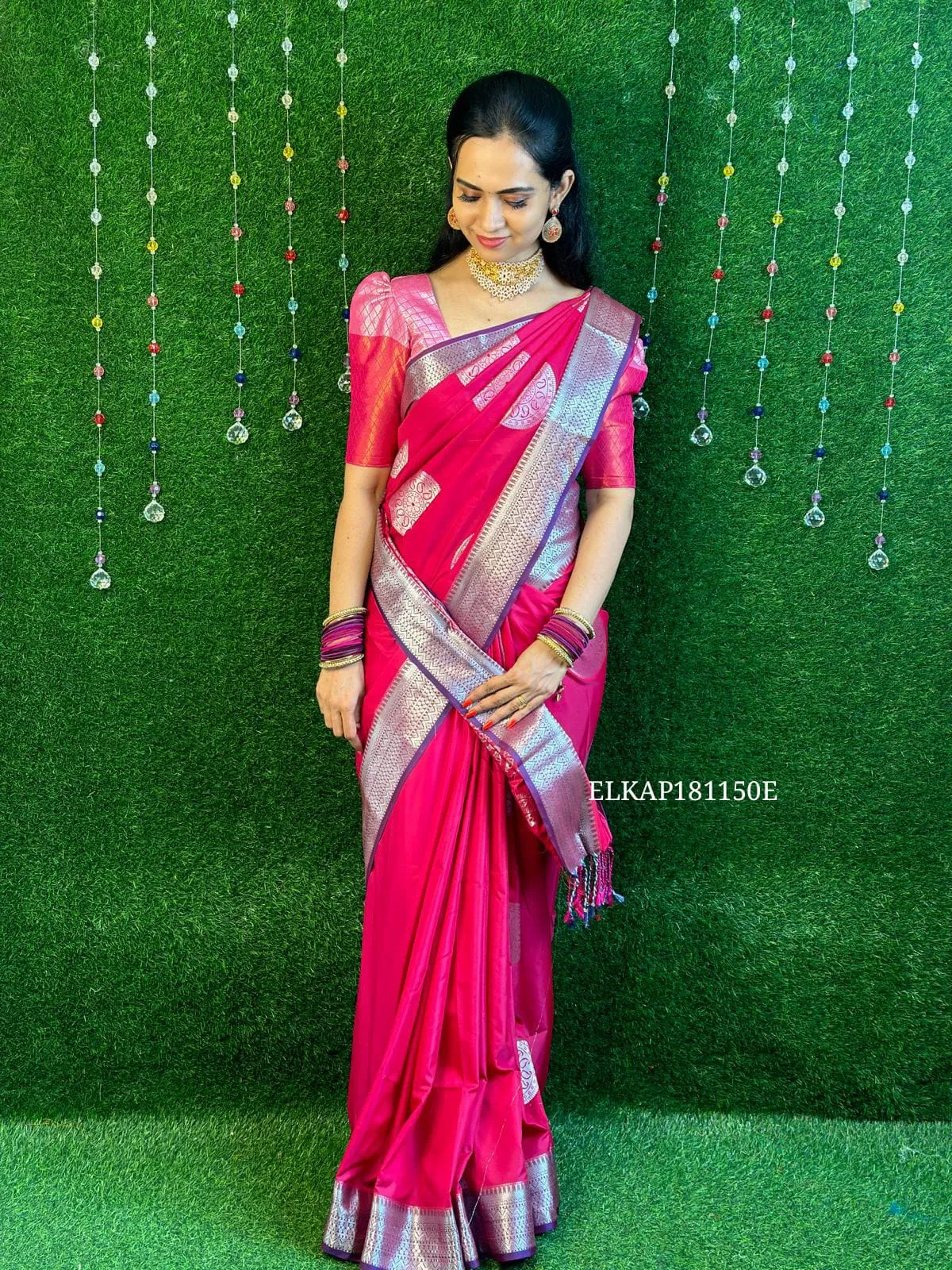 Kanchi semi silk saree. Prebook 🥳