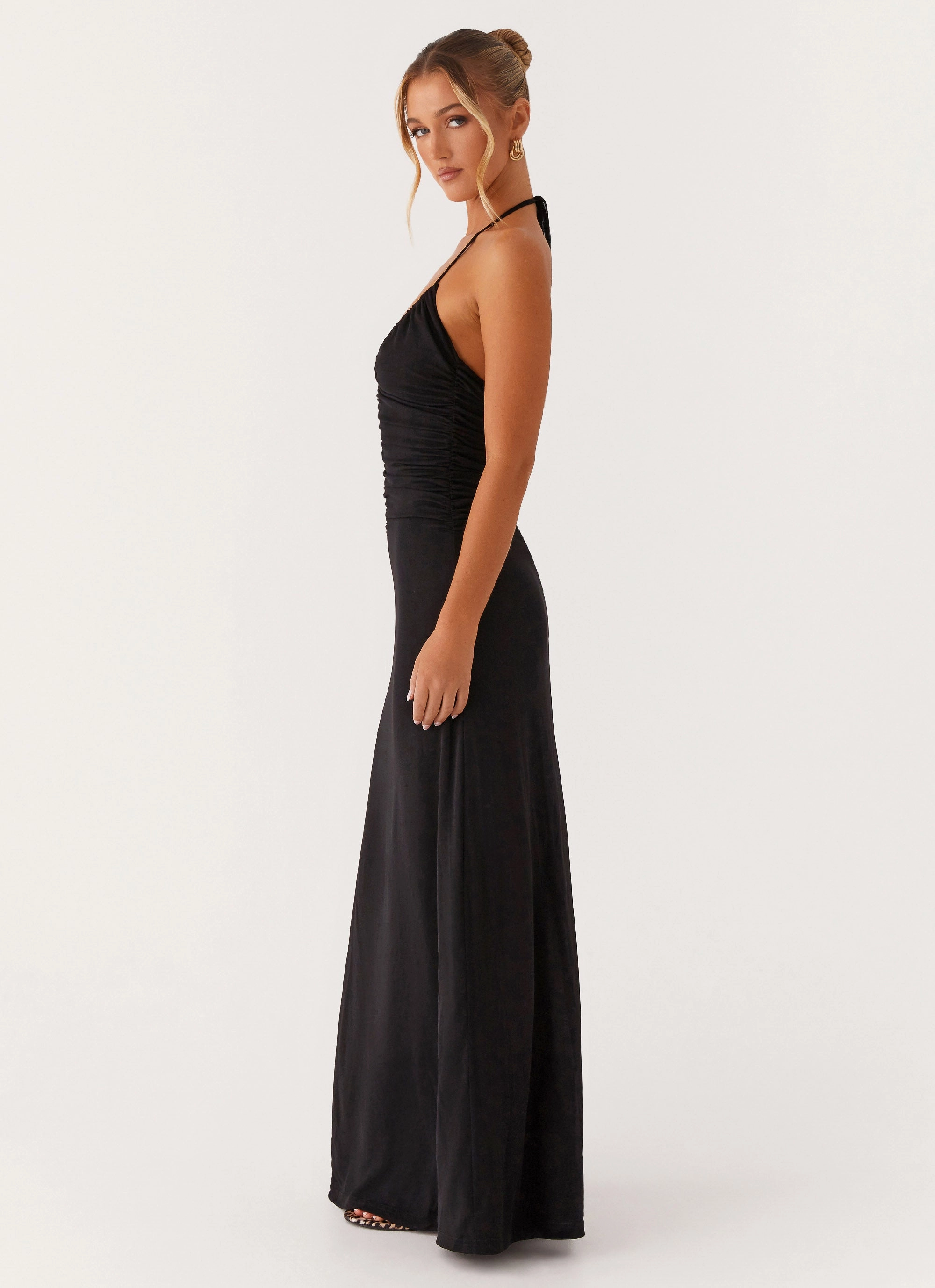 Elegant Mature Kansas Maxi Dress - Black