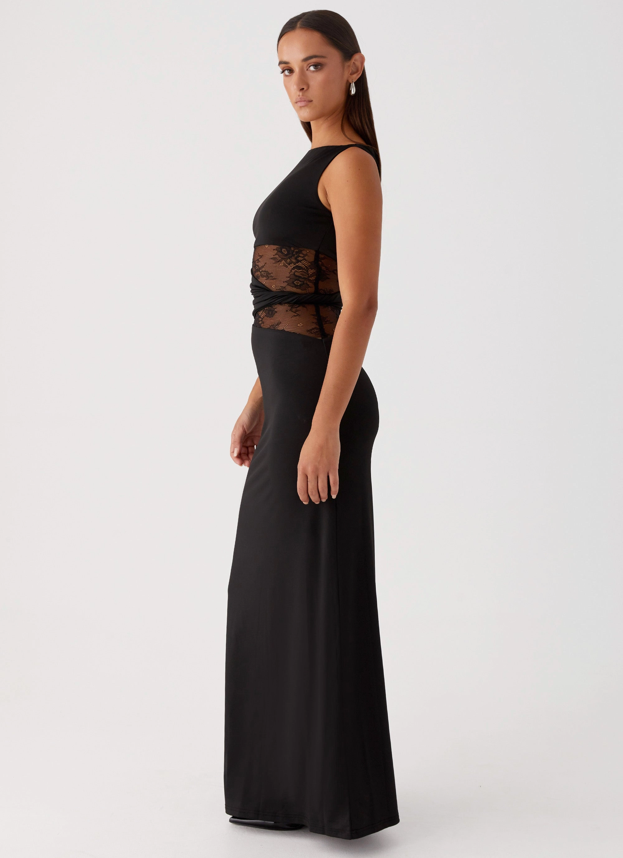 Karma Maxi Dress - Black Smart Wear Timeless slip dress