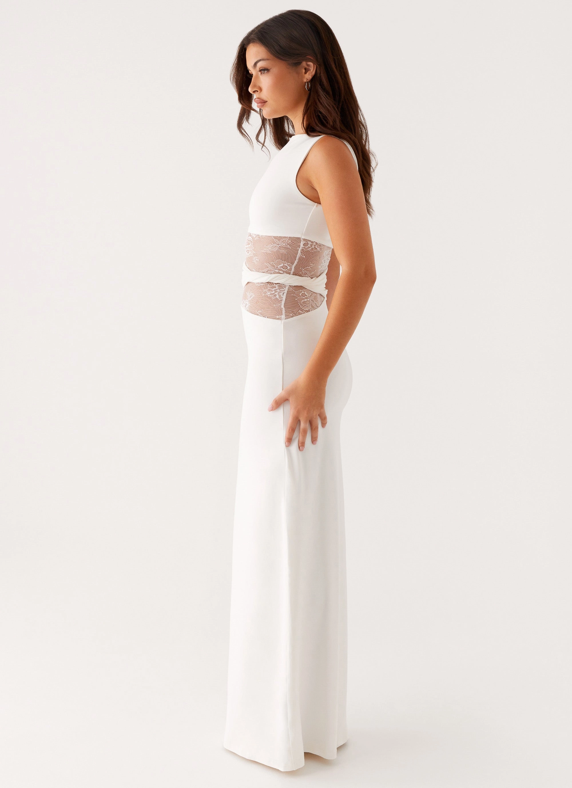 Karma Maxi Dress - White Light Attitude Artistic Shape