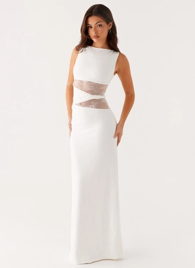 Karma Maxi Dress - White Subtle Flex