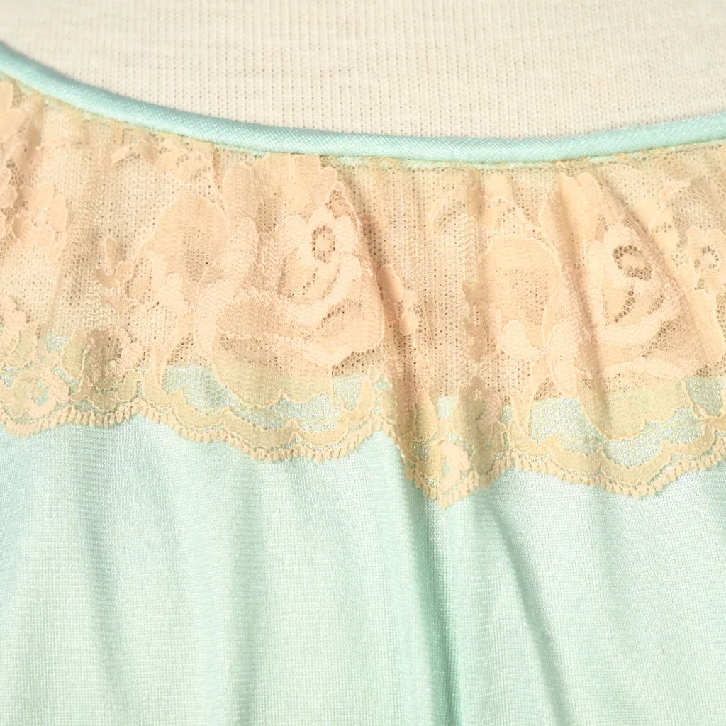 Katz Vintage 1960s Mint & Lace Nightgown