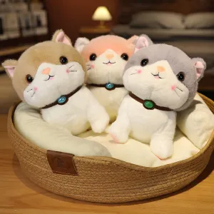 Kawaii Cartoon Cat Plush Pillow.