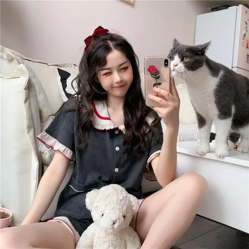 Kawaii Peter Pan Collar Pajamas