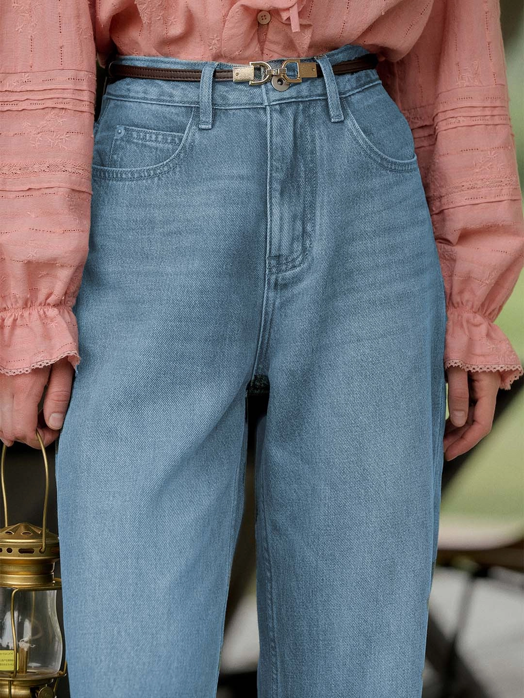 Kayla Classic High-waisted Retro Straight-leg Jeans Stretch Support