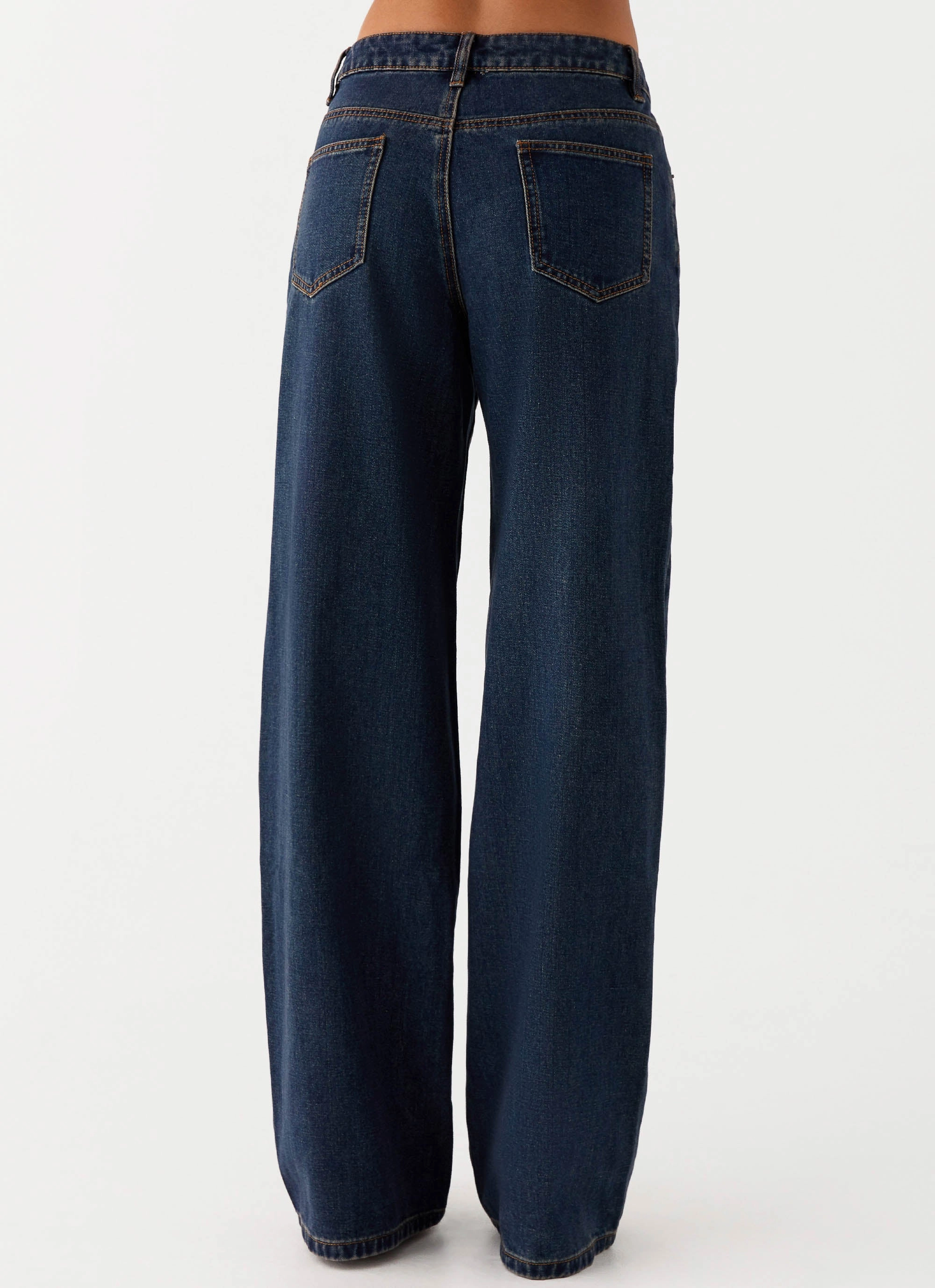 Always Needed Day To Night Keanna Low Rise Denim Jeans - Washed Denim