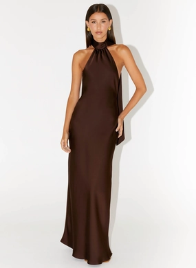 Keena Scarf Maxi Dress - Chocolate City Layers