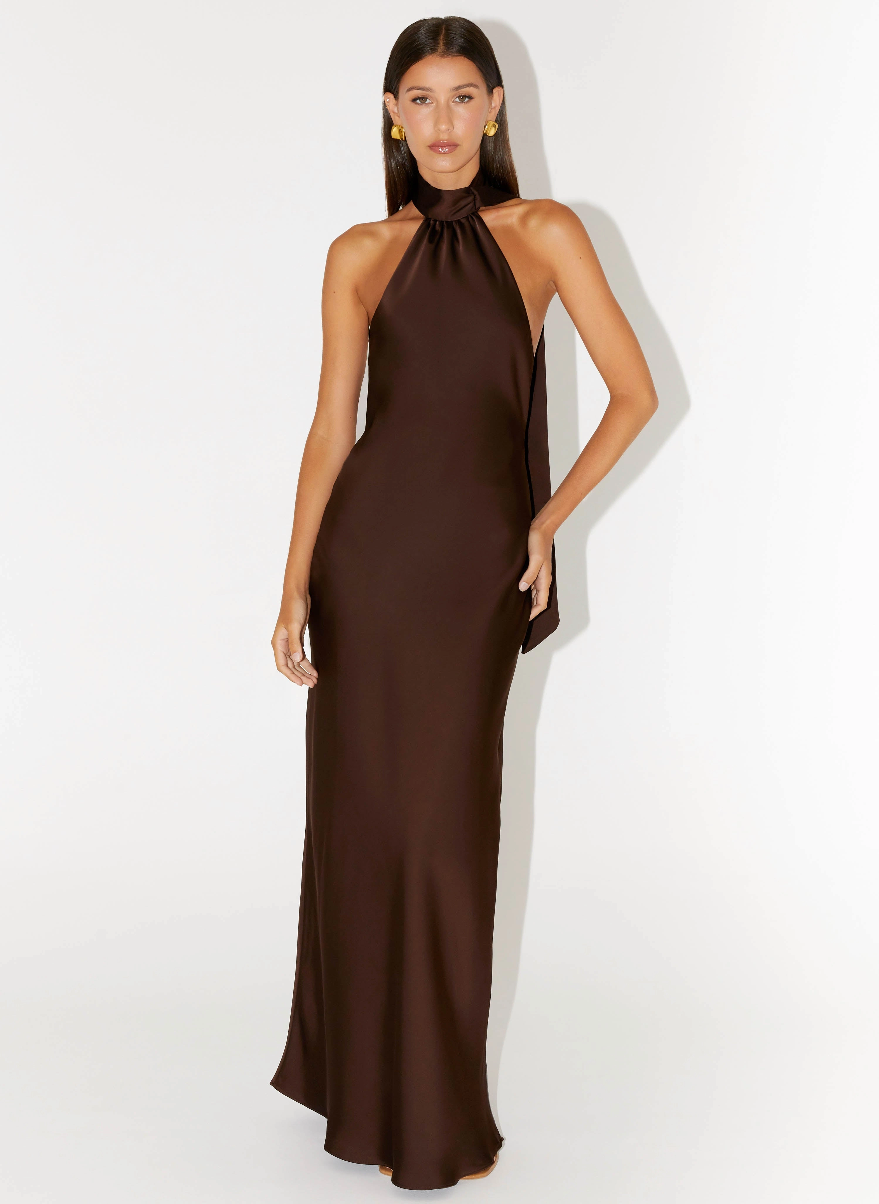 Keena Scarf Maxi Dress - Chocolate City Layers