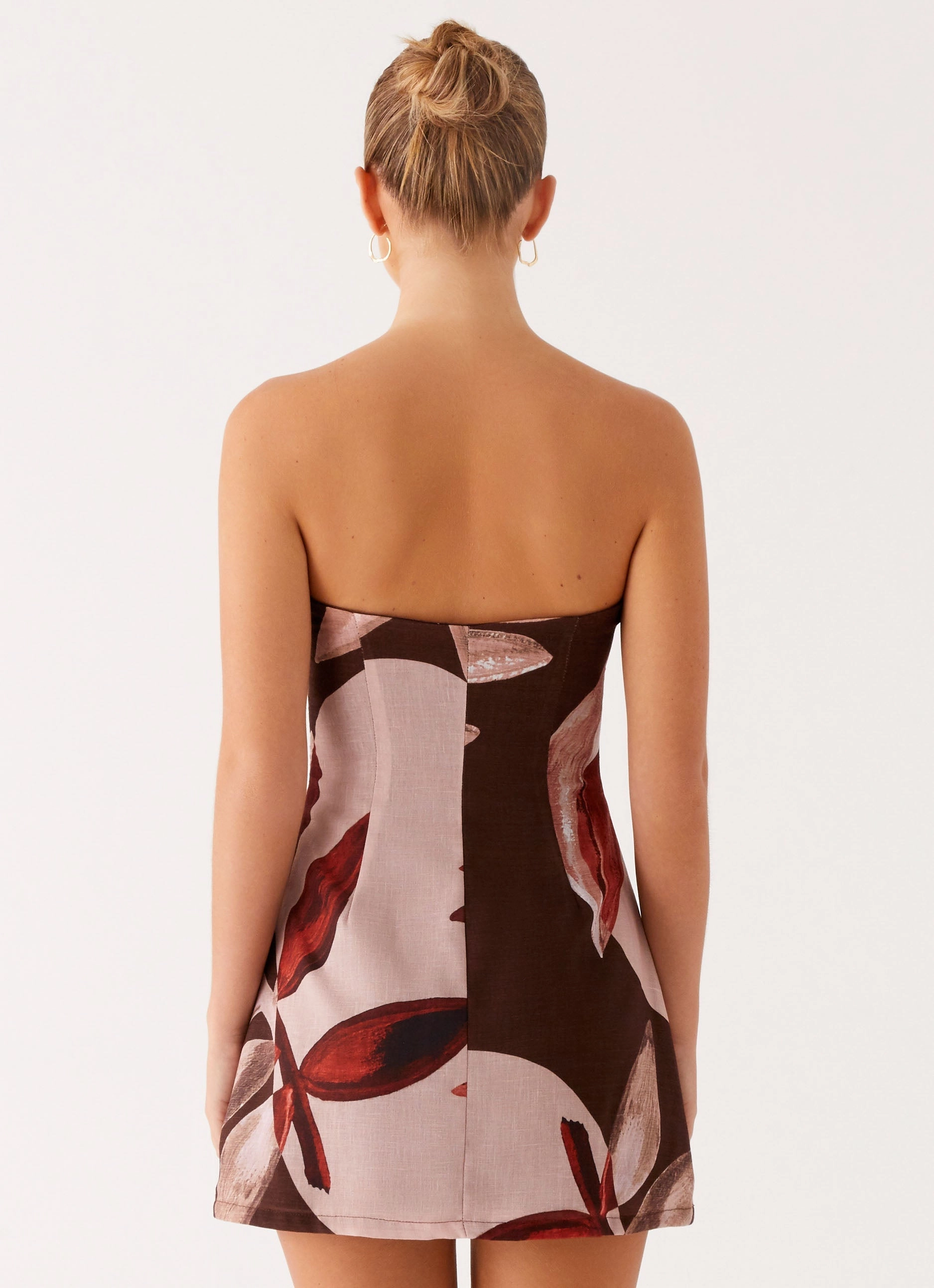 Winter Staple Kellen Mini Dress - Cinnamon Palm