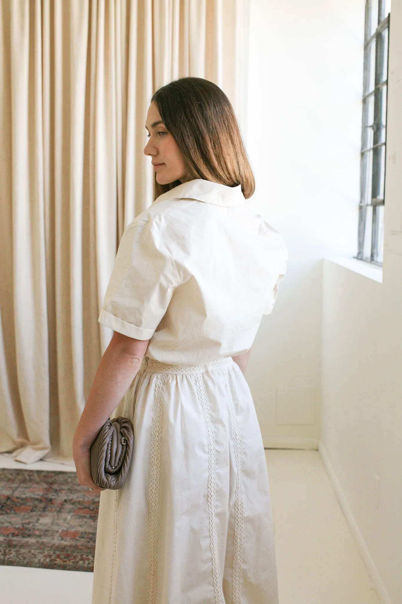 Lightweight pullover Kendra Button Up Blouse