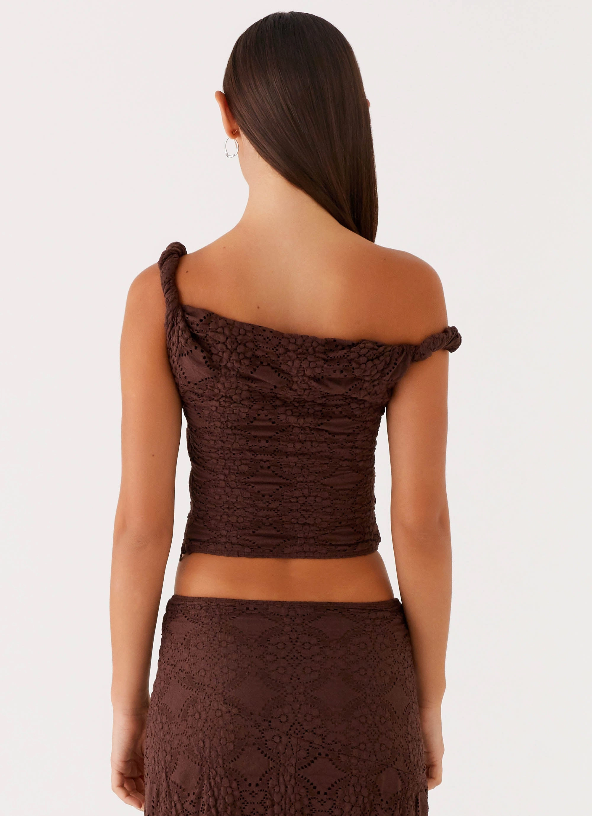 Feel Good Timeless Touch Diamond Sky Top - Chocolate