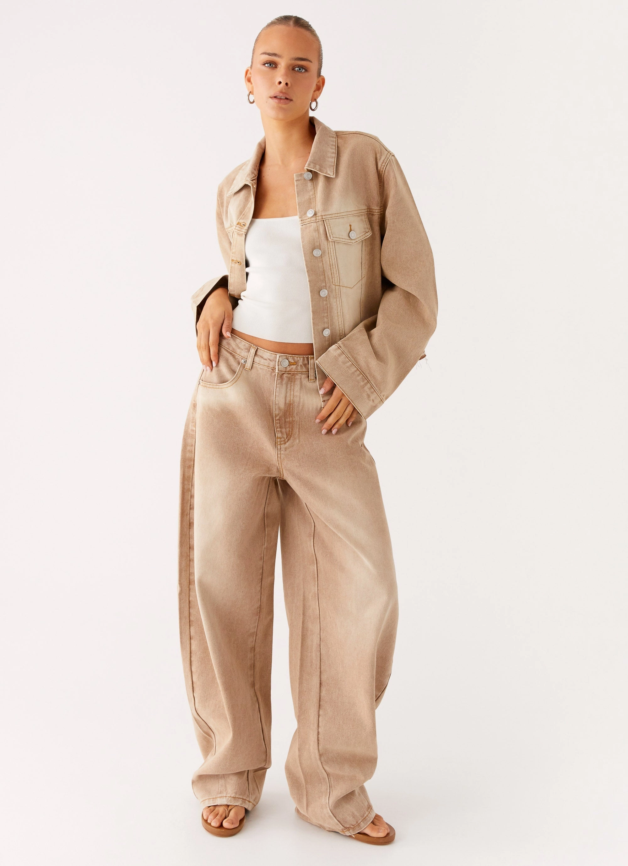 Donate Khalil Denim Jacket - Tan