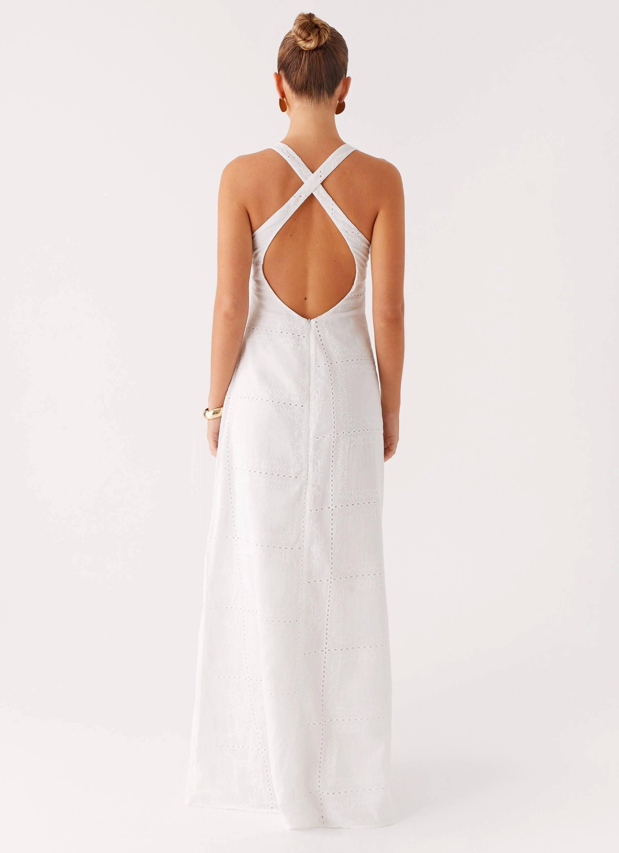 Beauty Feel Sculpted Fit Kiana Halter Maxi Dress - White