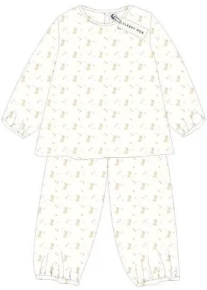 Kids Bunny Floral Pajamas Set