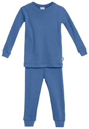 Kid's Organic Cotton Snug Fit Pajama Sets-Seconds| Damage - Smurf