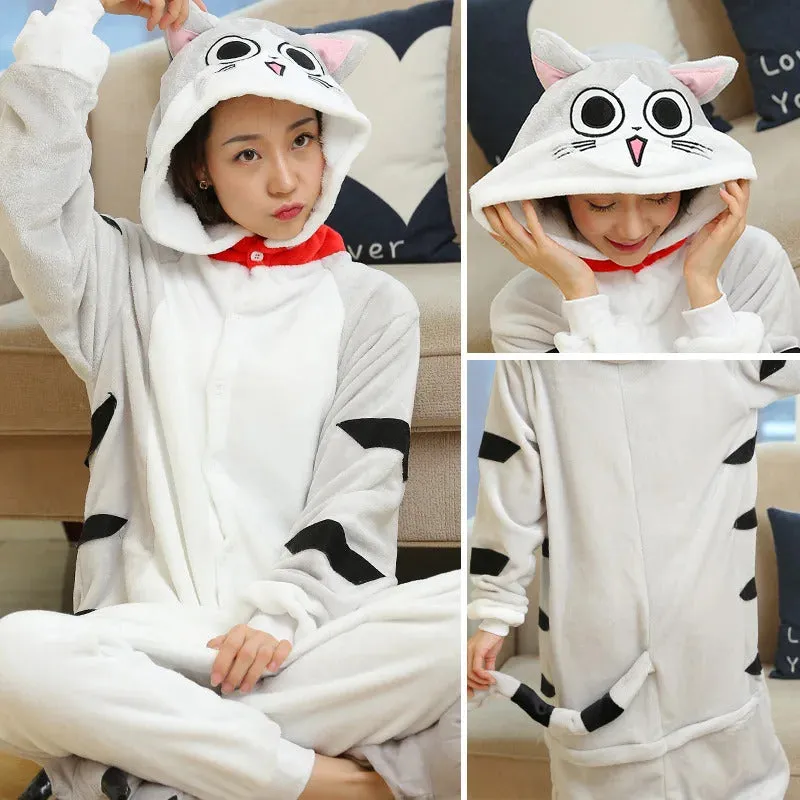 Kigurumi Totoro Panda Cartoon Onesies Kids Children Animal Pajamas Jumpsuits Women Men Sleepwear Onepiece Anime Cosplay Costumes