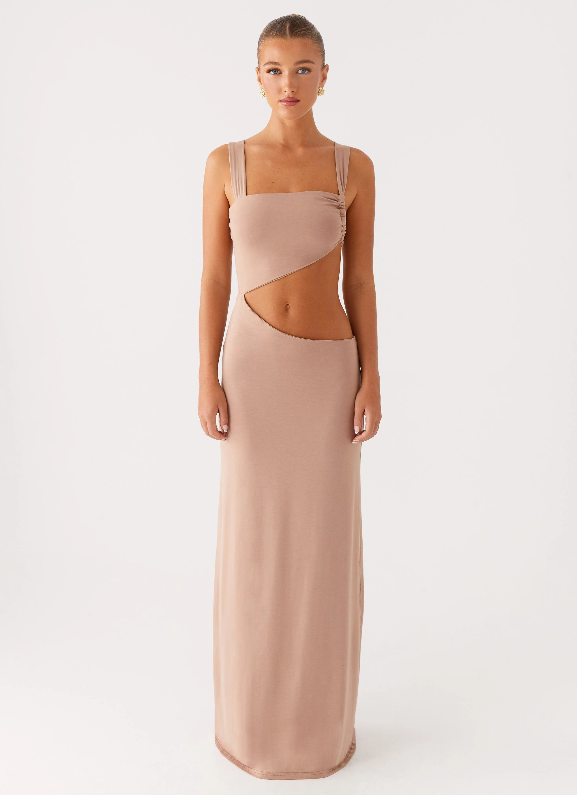 Kika Maxi Dress - Beige urban vibe