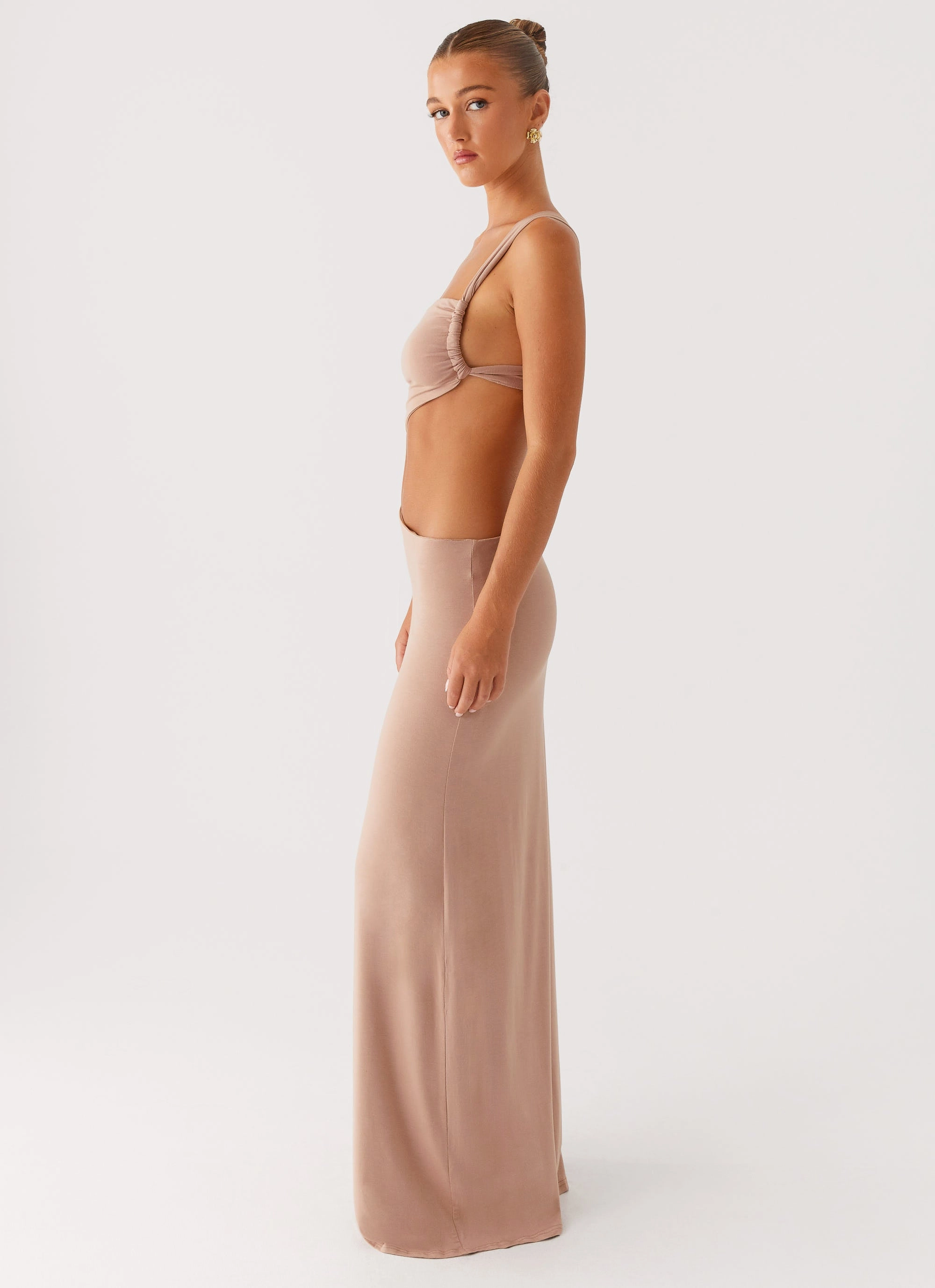 Comfortable casual dress Kika Maxi Dress - Beige