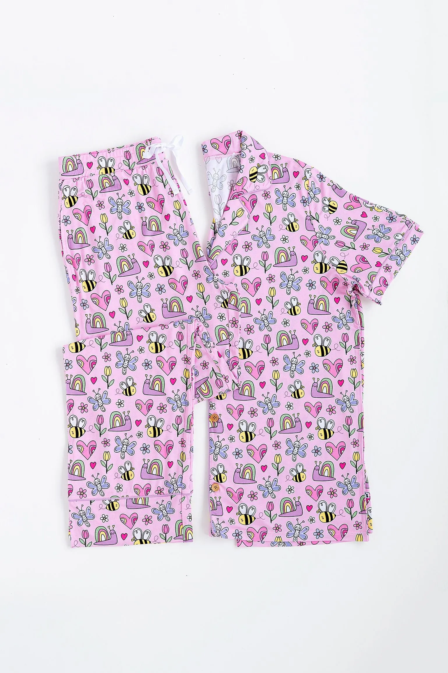 Kiki   Lulu Women's Short Sleeve Loungewear - Mama and Me, It’s Meant to Bee