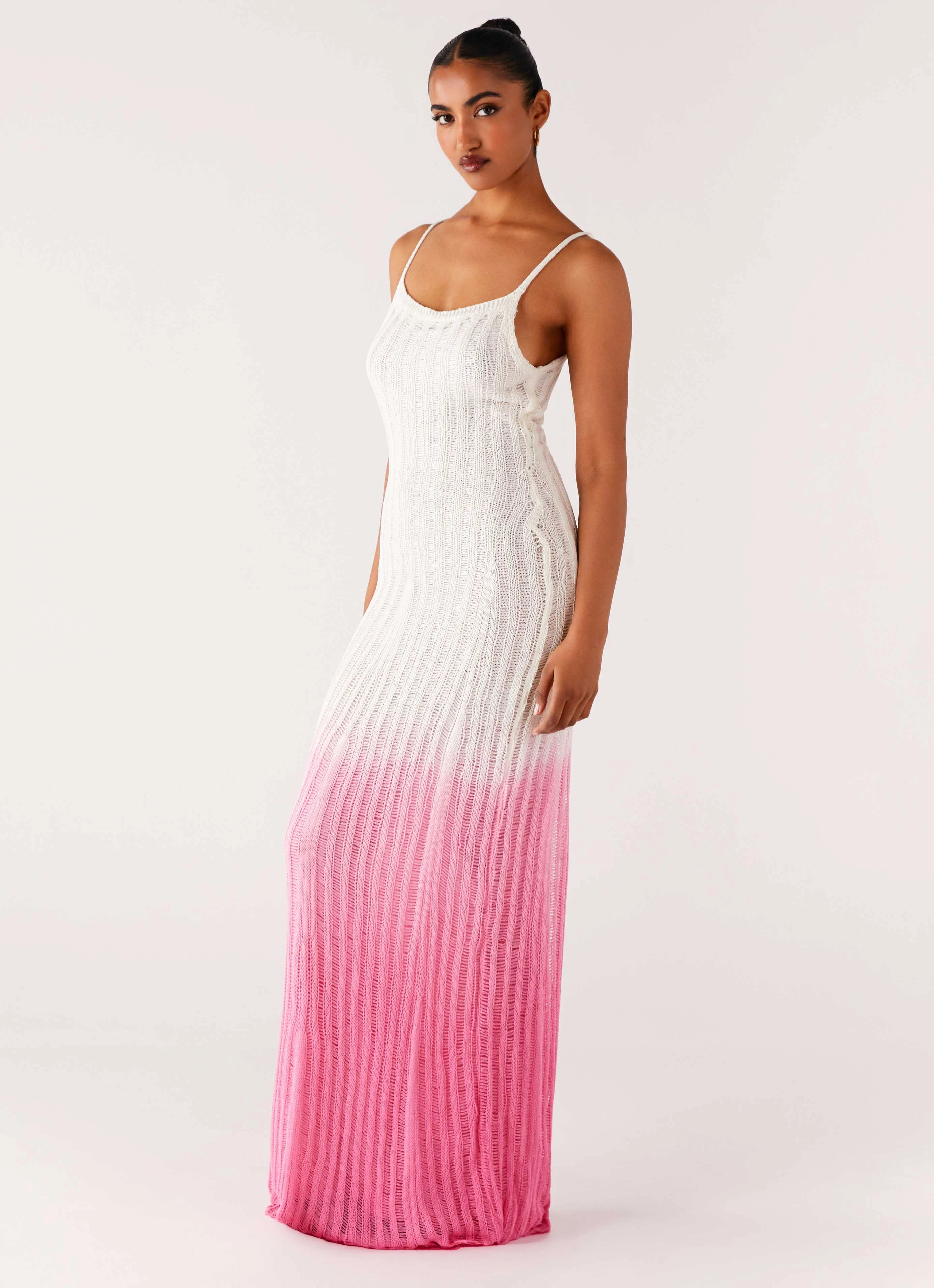 Kiki Maxi Dress - Pink Ombre Clean Lines