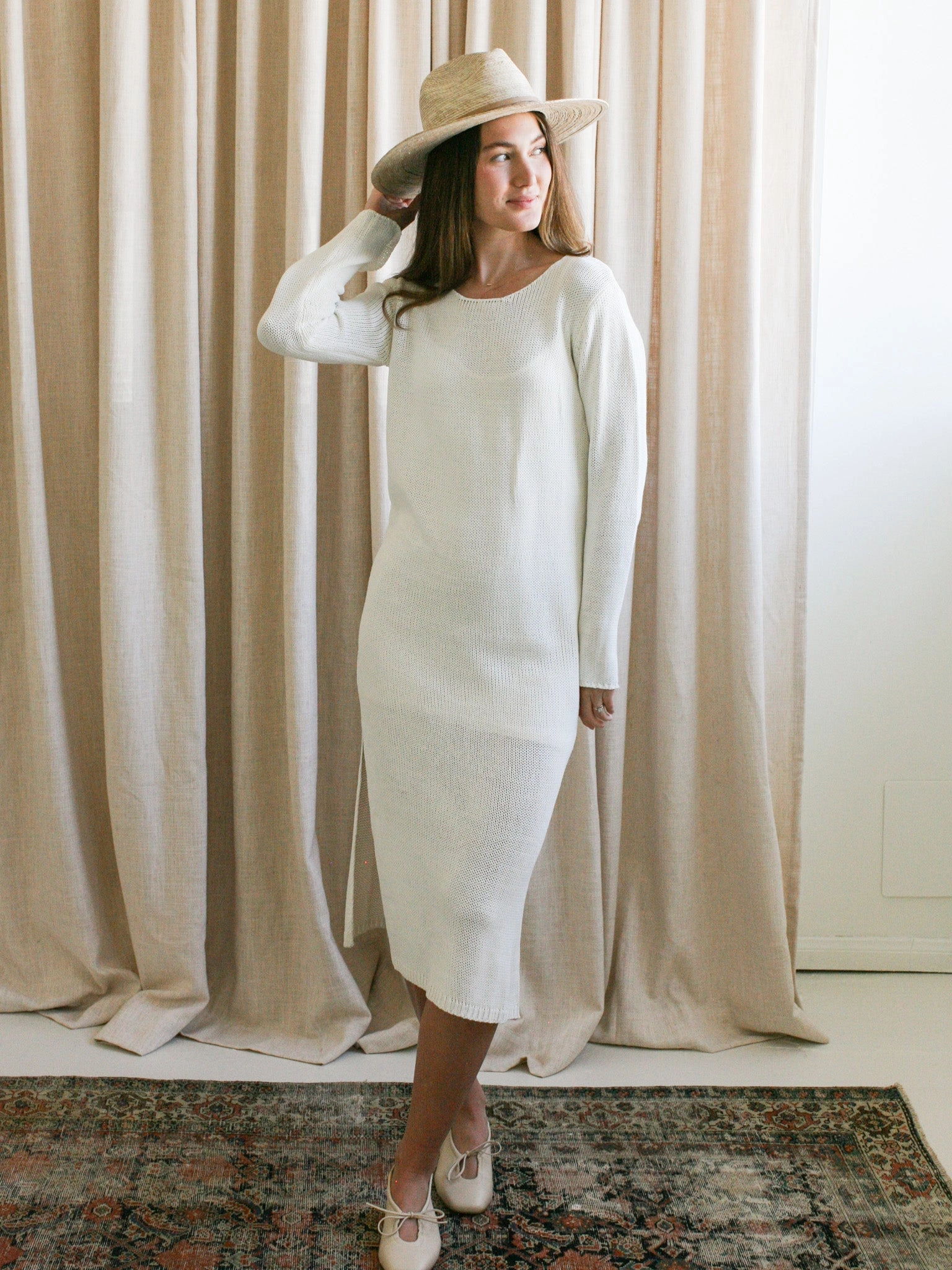 Kimberly Knit Midi Dress Casual and Stylish