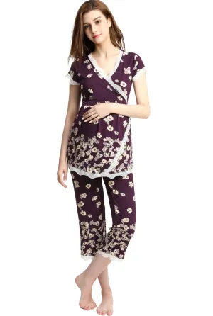 Kimi   Kai Maternity "Addison" Nursing PJ Set