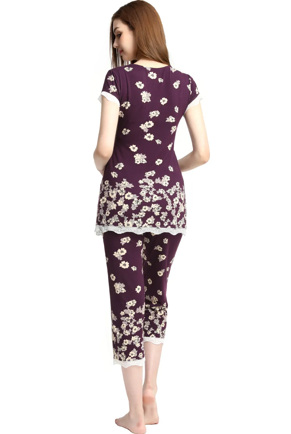 Kimi   Kai Maternity "Addison" Nursing PJ Set