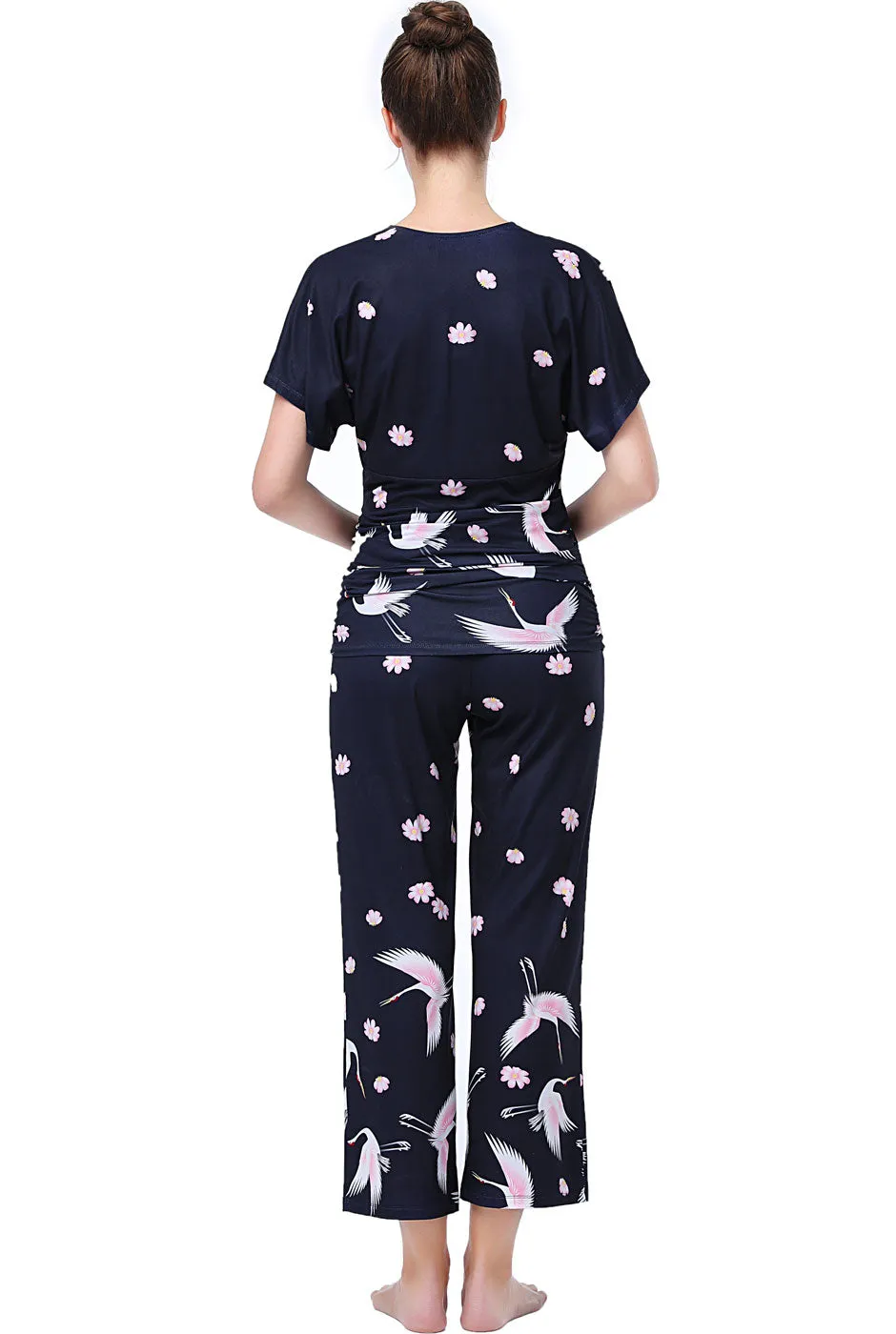 Kimi   Kai Maternity "Birdie" Nursing PJ Set
