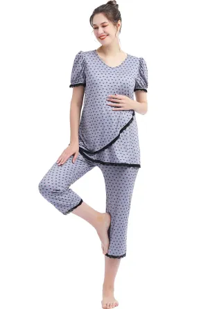 Kimi   Kai Maternity "Drew" Nursing Pajama Set