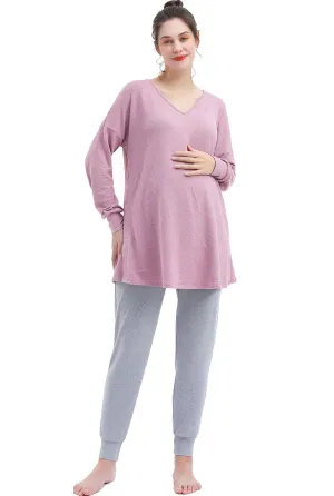 Kimi   Kai Maternity "Emilia" Nursing Lounge Sweatshirt & Joggers