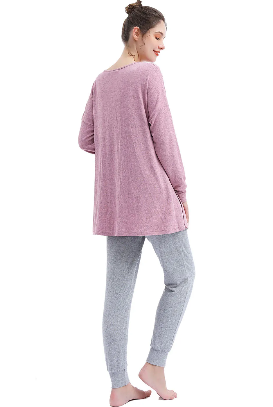 Kimi   Kai Maternity "Emilia" Nursing Lounge Sweatshirt & Joggers