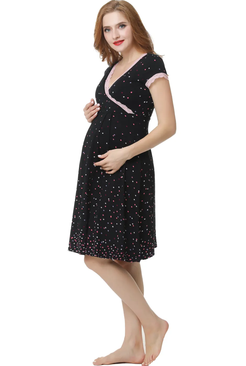 Kimi   Kai Maternity "Jay" Nursing Nightgown