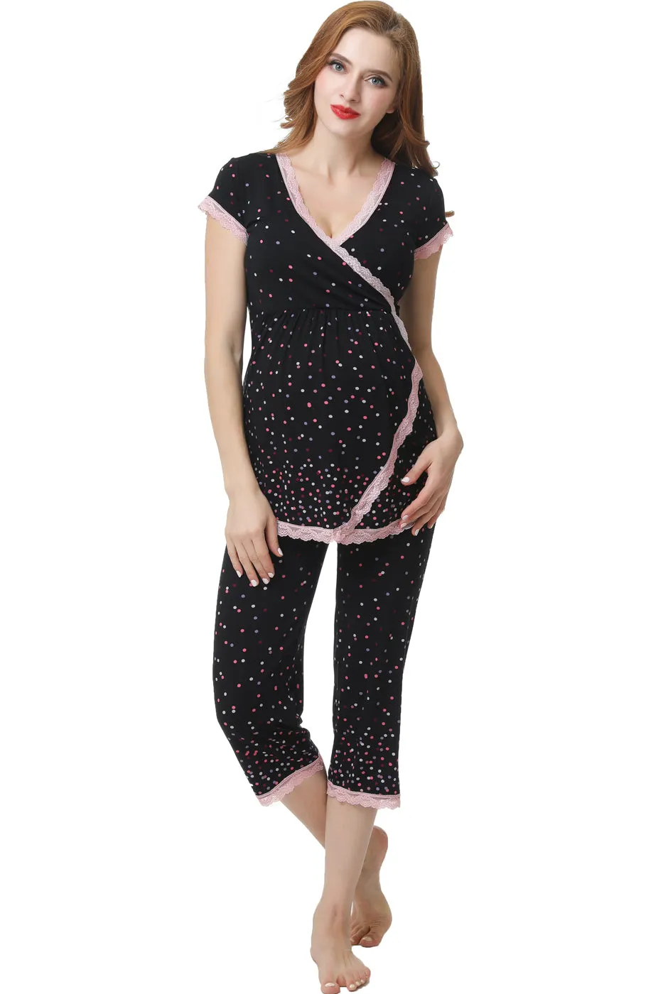 Kimi   Kai Maternity "Joyce" Nursing PJ Set
