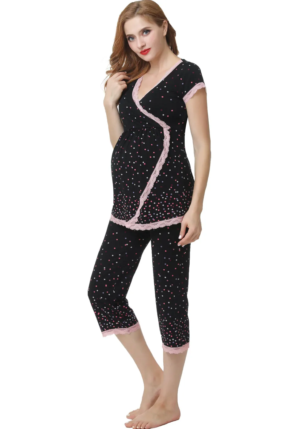 Kimi   Kai Maternity "Joyce" Nursing PJ Set