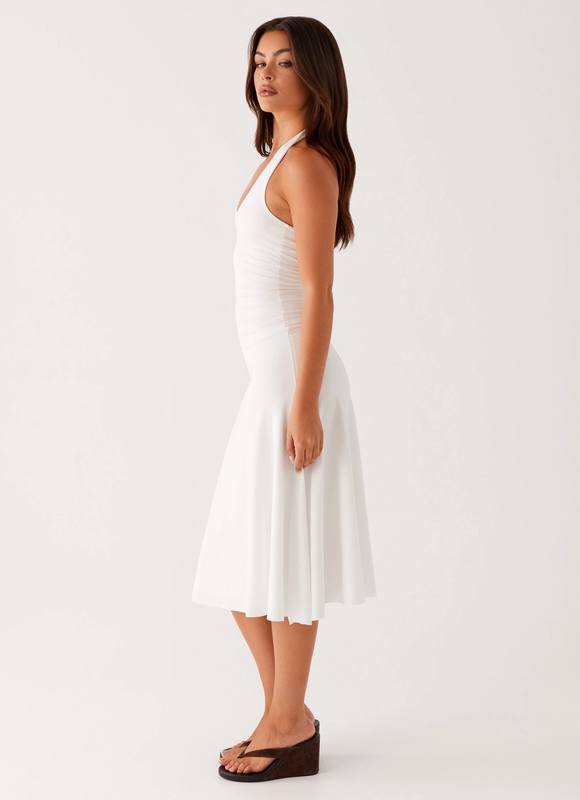 Klyne Midi Dress - Ivory Event Perfect Work-to-Play Wear