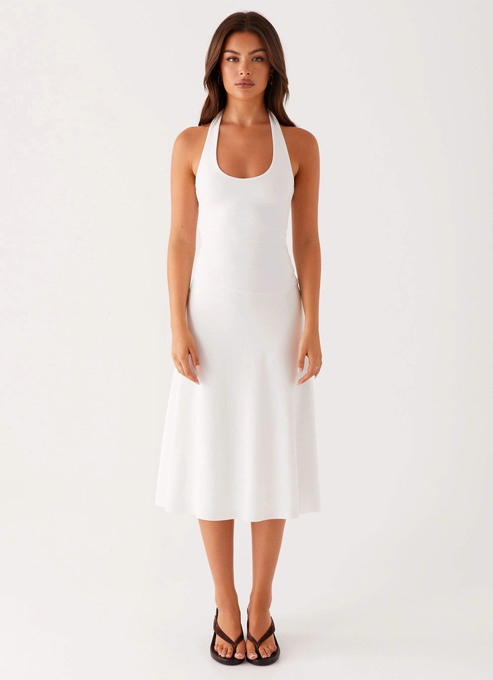 Long Lines Klyne Midi Dress - Ivory