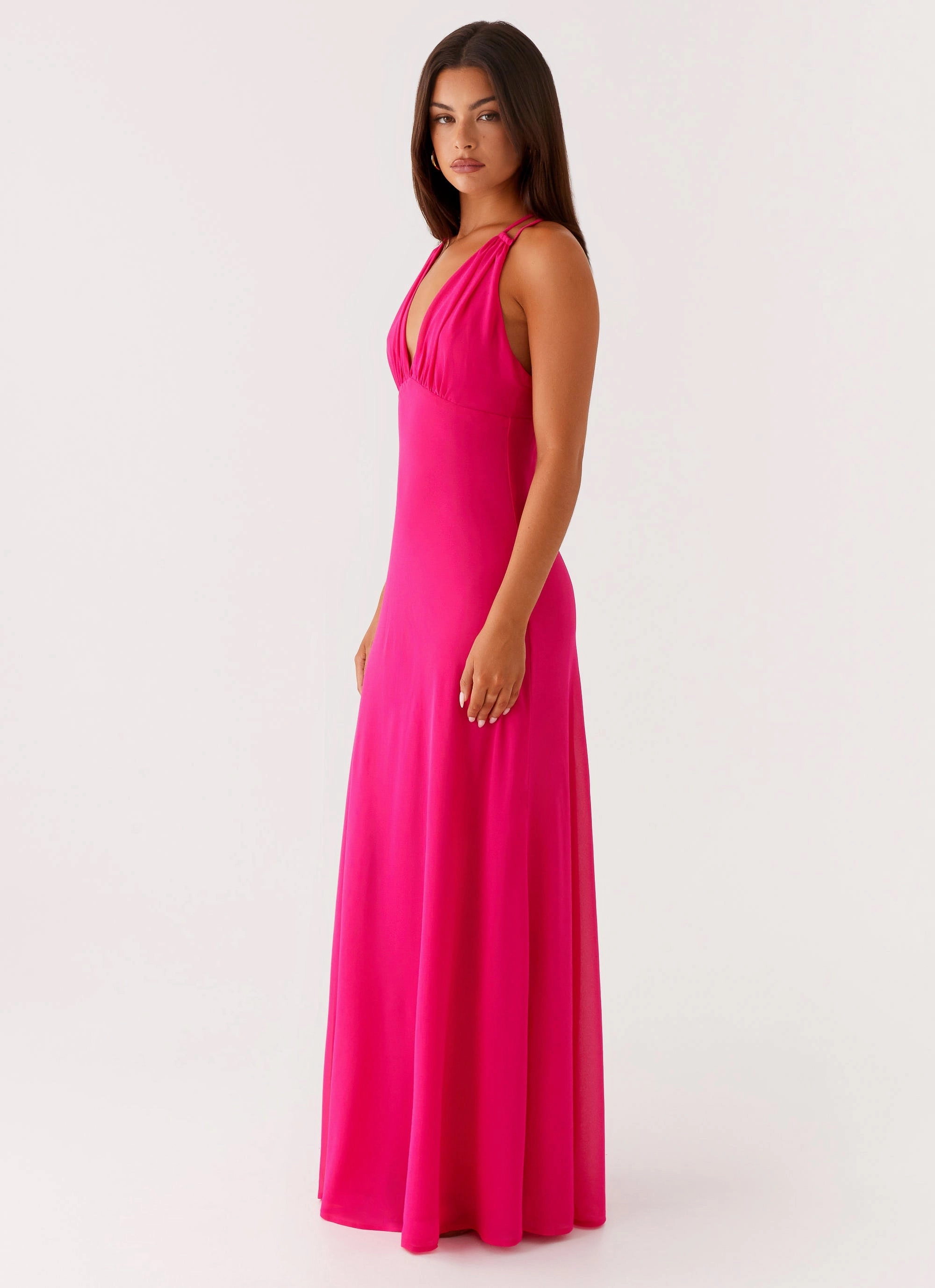 Kacia Maxi Dress - Fuchsia Statement Mood