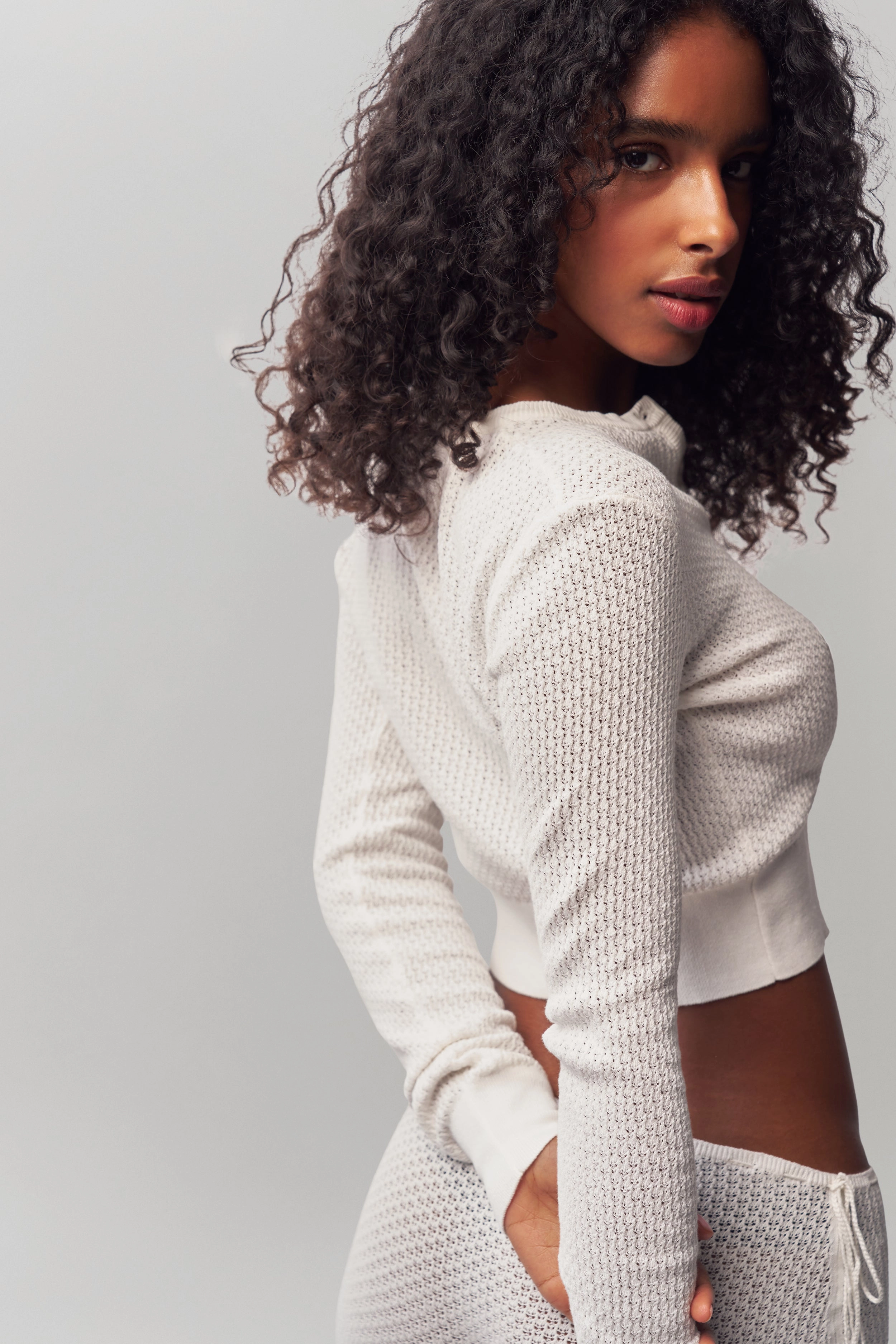 Lightweight Feel Trendy Comfort Knit Side Tie Short