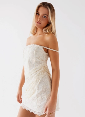 Subtle Details Knockout Mini Dress - White