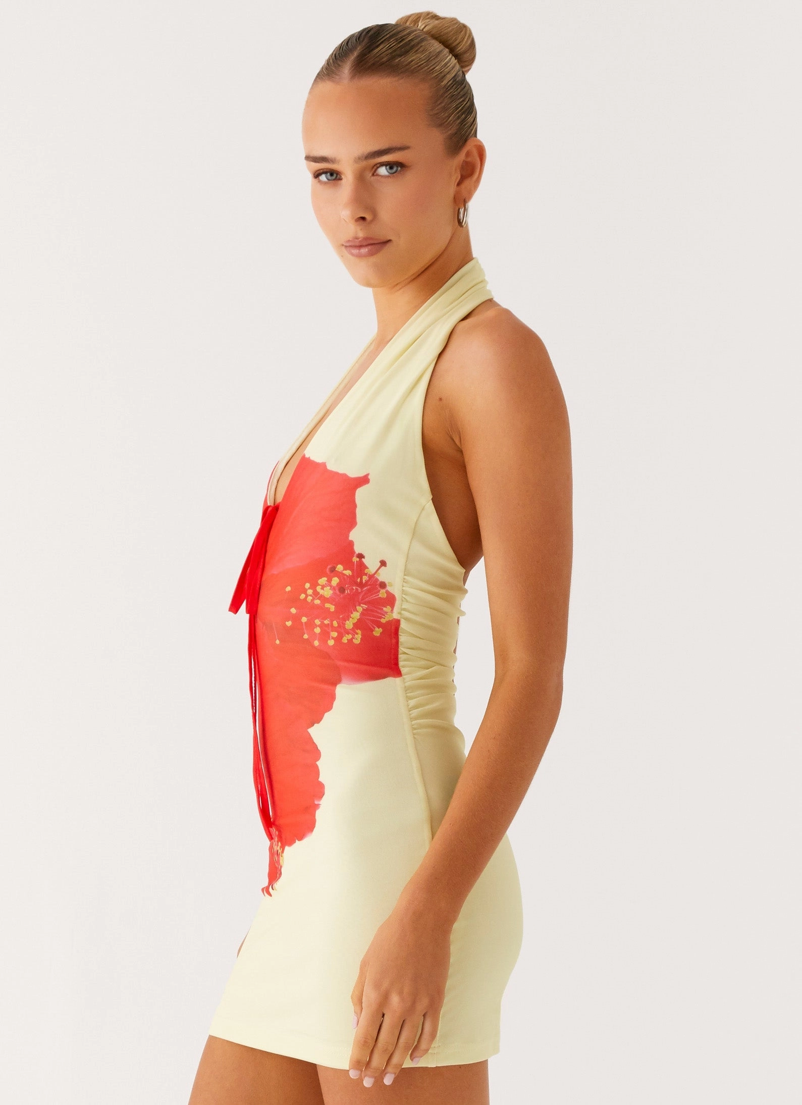 Bold Design Know You Better Mini Dress - Scarlet Floral