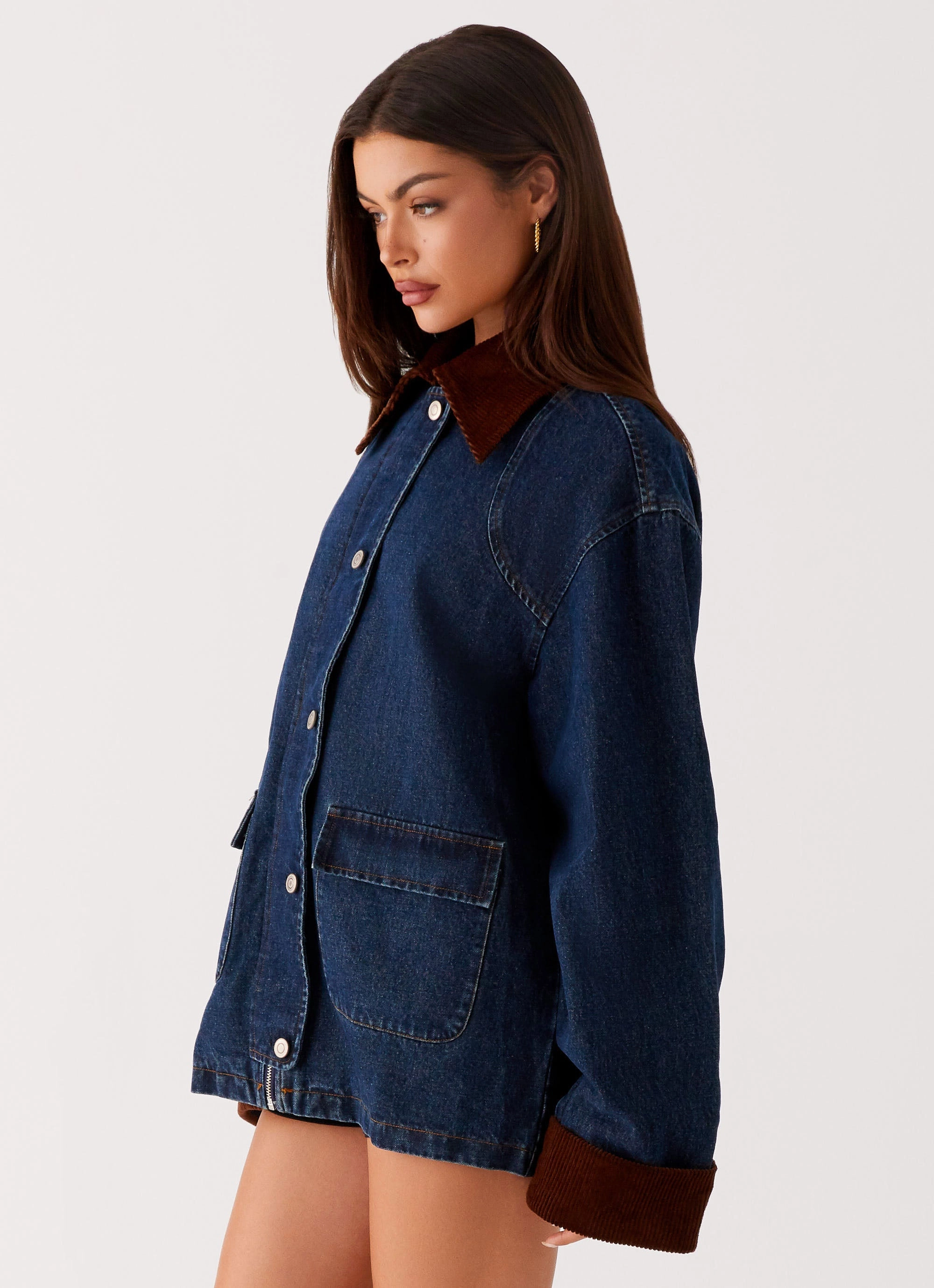 Koda Denim Jacket - Indigo Windproof Shell