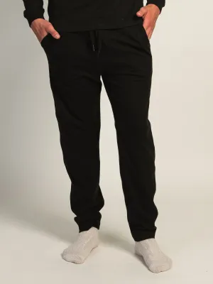 KOLBY SUEDED LOUNGE PANT - BLACK