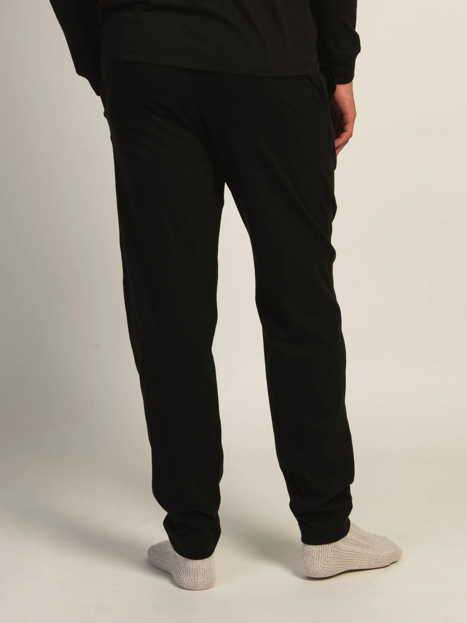 KOLBY SUEDED LOUNGE PANT - BLACK