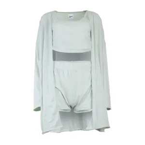 Kora Cotton 3-Piece Lounge Set - Sage
