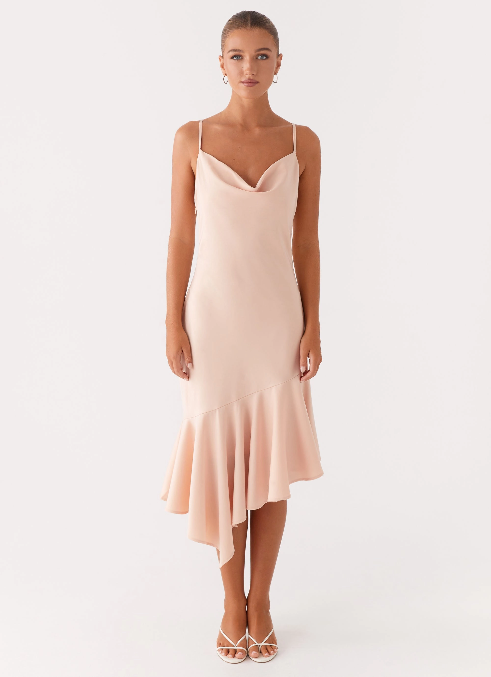 Unique Print Korby Midi Dress - Pink