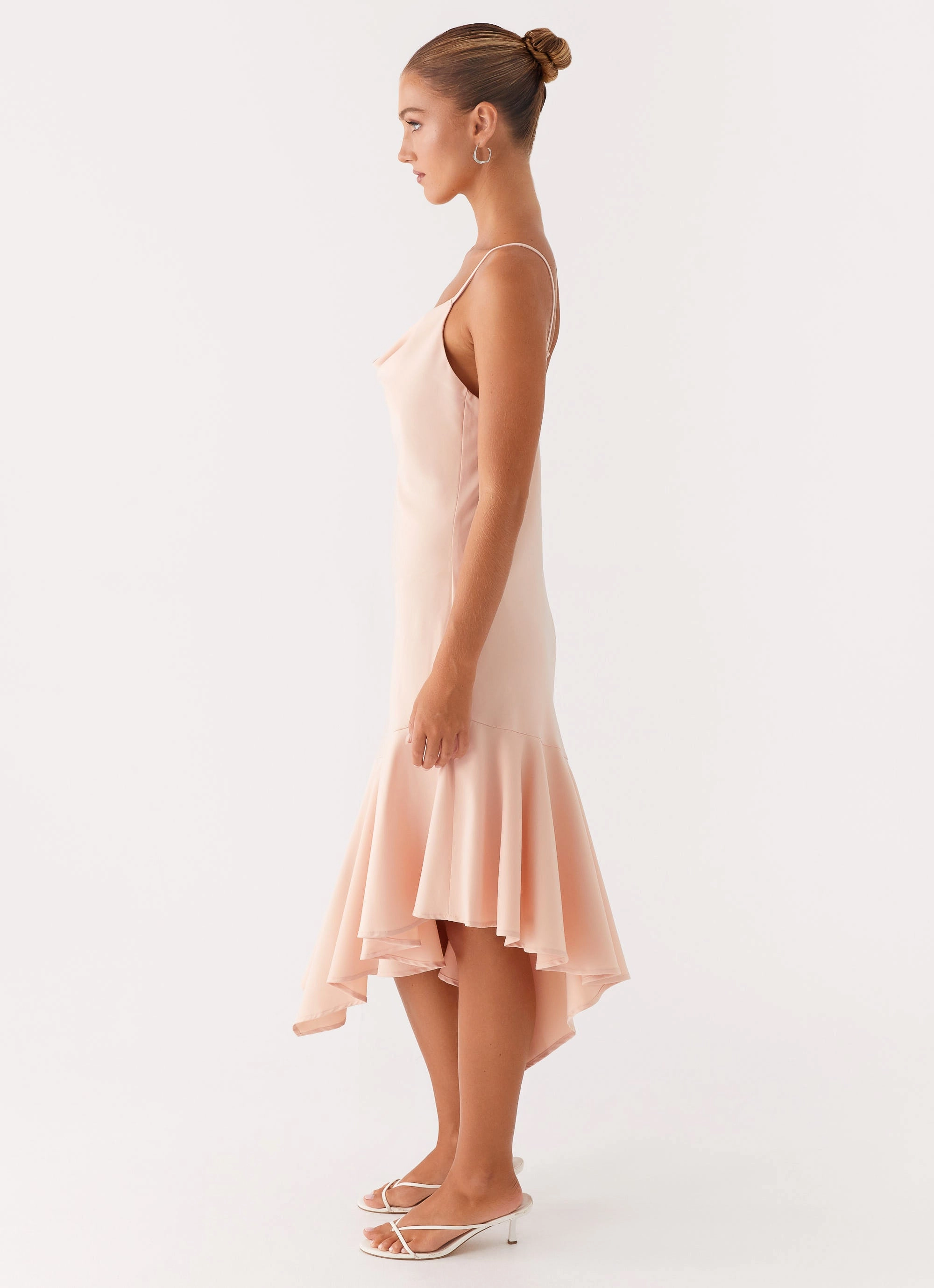 Relaxed Fit Design Korby Midi Dress - Pink