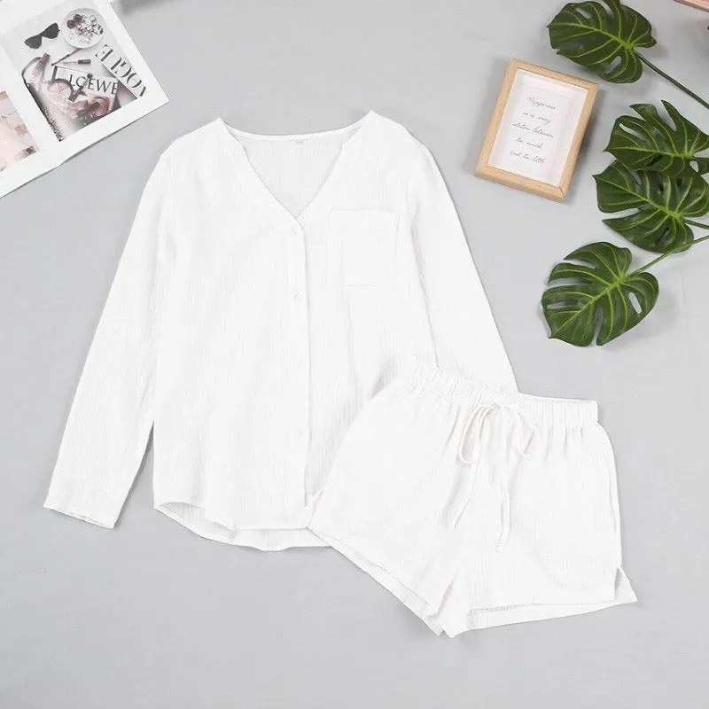 Korean Loungewear Shorts Pajamas